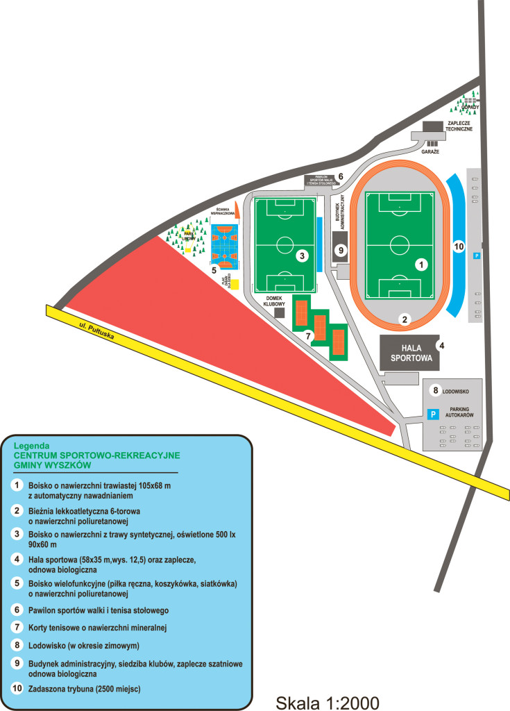 plan centrum sportowe