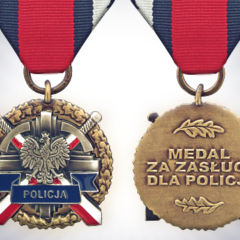Burmistrz Ząbek z Medalem „Za Zasługi dla Policji”