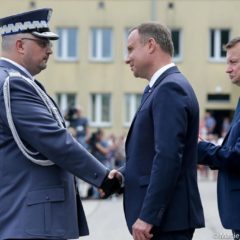 Prezydent RP Andrzej Duda na obchodach Święta Policji w Legionowie