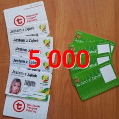Już ponad 5 000 nowych kart „Jestem z Ząbek” trafiło do mieszkańców!