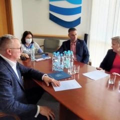 Spotkanie Starosty Adama Lubiaka z Dyrektor RZGW w Warszawie w sprawie obszarów zalewowych