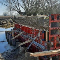 Trwają prace przy budowie mostu w miejscowości Kuleszki – Nienałty