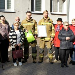 Mieszkańcy, Zarząd i Rada Nadzorcza Spółdzielni Mieszkaniowej „Zorza” podziękowali Strażakom OSP Radzymin za ratunek