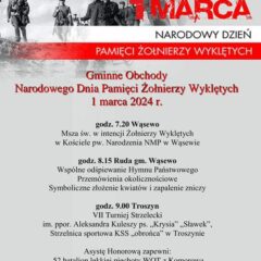 Gminne Obchody Narodowego Dnia Pamięci Żołnierzy Wyklętych w Gminie Wąsewo
