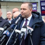 Karol Nawrocki w Węgrowie