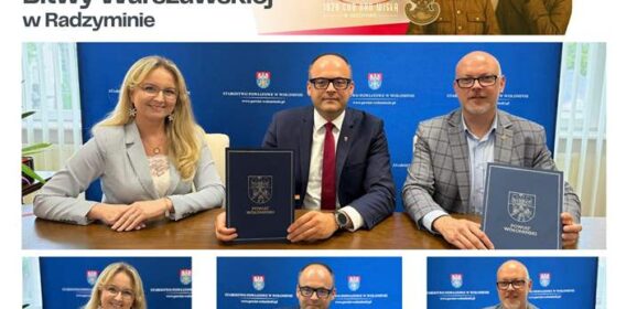 Podpisanie umowy na współorganizację obchodów 105. rocznicy Bitwy Warszawskiej w Radzyminie
