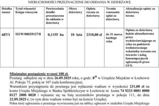 Ogłoszenie Burmistrza Łochowa