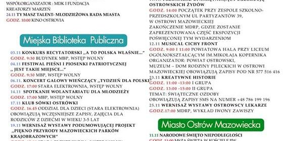 Dzieje sie w Ostrowi Mazowieckiej listopad