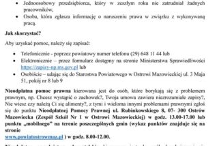 Skorzystaj z Nieodpłatnej Pomocy Prawnej