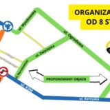 Kolejny etap przebudowy Centrum Radzymina – zmiana organizacji ruchu od 8 stycznia 2026 r.