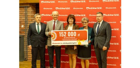 152 tys. zł pozyskane z budżetu Samorządu Województwa Mazowieckiego dla Gminy Brańszczyk