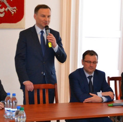 Europoseł Andrzej Duda kandydat na Prezydenta RP odwiedził Ostrów
