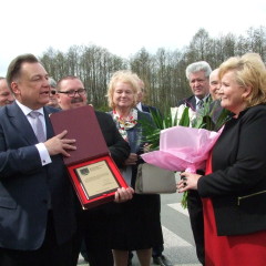 Uroczyste przekazanie nowego odcinka drogi od Treblinki do Kosowa Lackiego