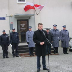 Minister Mariusz Błaszczak na uroczystości przywrócenia Posterunku Policji w Zabrodziu