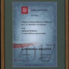 Najlepsza biblioteka w województwie!