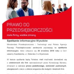 Prawo do przedsiębiorczości – spotkanie informacyjne
