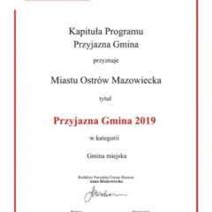 Doceniają Ostrów Mazowiecką – wyróżniania dla JATEK i za przyjazną działalność samorządu
