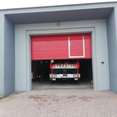 Nowe drzwi garażowe w OSP w Andrzejewie