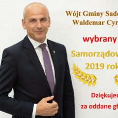 Waldemar Cyran wójt gminy Sadowne został wybrany Samorządowcem 2019 roku