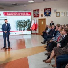 Minister Obrony Narodowej w Wołominie przedstawił program głównych obchodów 100. rocznicy Bitwy Warszawskiej