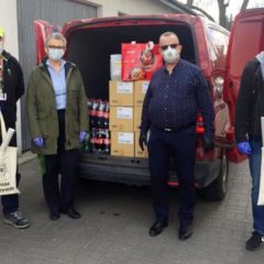 Mennica Metale Szlachetne i Coca-Cola HBC Polska przekazały gminie Radzymin środki ochrony i dezynfekcji