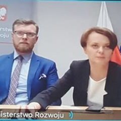 Narada z Wicepremier Jadwigą Emilewicz z udziałem Prezesa Zarządu BS Ostrów Mazowiecka Bartosza Kublika