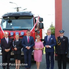 Włączenie OSP Poświętne do KSRG i przekazanie nowego samochodu