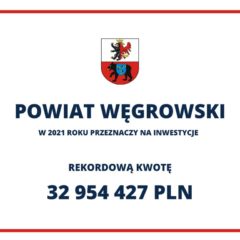 Najważniejsze inwestycje Powiatu Węgrowskiego w 2021 roku