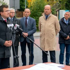 Wizja lokalna stanu budowy dróg w Radzyminie z udziałem Wojewody Mazowieckiego