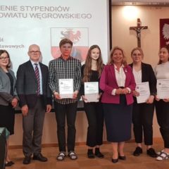 Uroczyste wręczenie Stypendiów uczniom szkół powiatu węgrowskiego