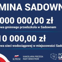 Bardzo dobra wiadomość dla mieszkańców gminy Sadowne milionowe środki na inwestycje