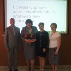 Wójt Gminy Andrzejewo z wotum zaufania i absolutorium tytułu wykonania budżetu za rok 2022