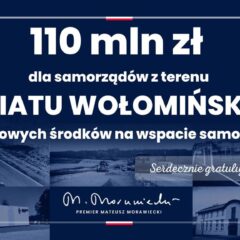 Ponad 109 mln zł dodatkowych środków z budżetu państwa dla samorządów z terenu Powiatu Wołomińskiego