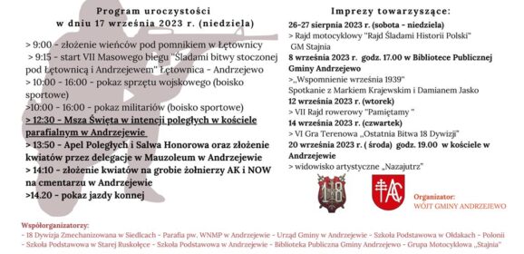 84. Rocznica Bitwy pod Łętownicą i Andrzejewem