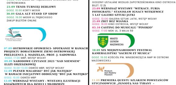 Dzieje się w Ostrowi Mazowieckiej Wrzesień