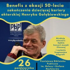Benefis z okazji 50-lecia zakończenia dziecięcej kariery aktorskiej Henryka Gołębiewskiego