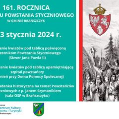 161. Rocznica Wybuchu Powstania Styczniowego w Gminie Brańszczyk