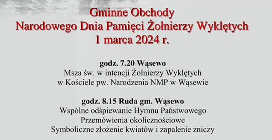 Gminne Obchody Narodowego Dnia Pamięci Żołnierzy Wyklętych w Gminie Wąsewo