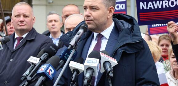 Karol Nawrocki w Węgrowie