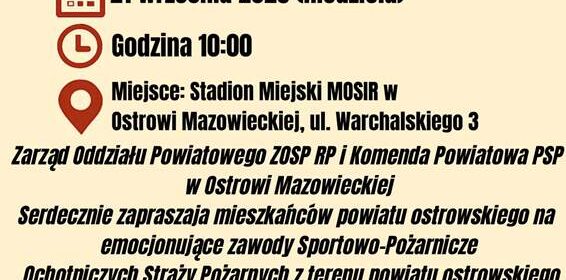 Powiatowe Zawody Sportowo-Pożarnicze