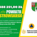 Prawie 1,4 mln na poprawę bezpieczeństwa w Powiecie Ostrowskim!