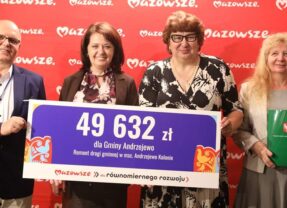 Podpisanie umowy na dofinansowanie drogi Andrzejewo-Kolonie