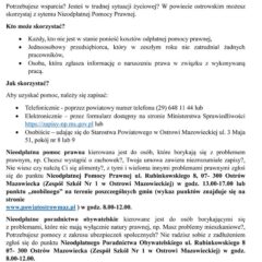 Skorzystaj z Nieodpłatnej Pomocy Prawnej