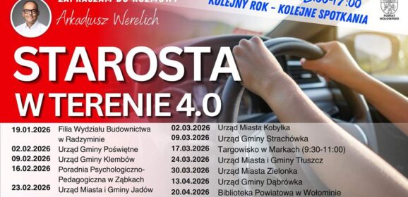 Nowy rok, nowa energia: Rusza 4.edycja akcji „Starosta w terenie”