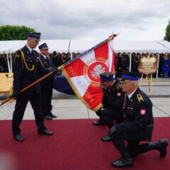 Uroczystości Dnia Strażaka, Jubileusz 50-lecia ZSP, wręczenie sztandaru KP PSP w Węgrowie